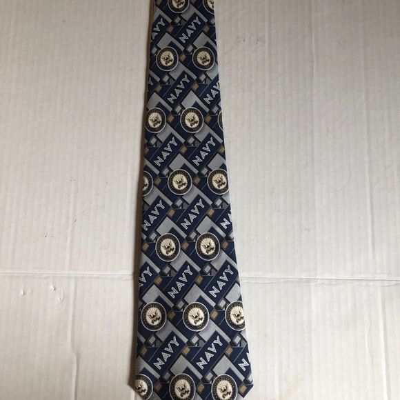 U.S Navy silk tie 57” long 4” by Larson - Picture 2 of 5